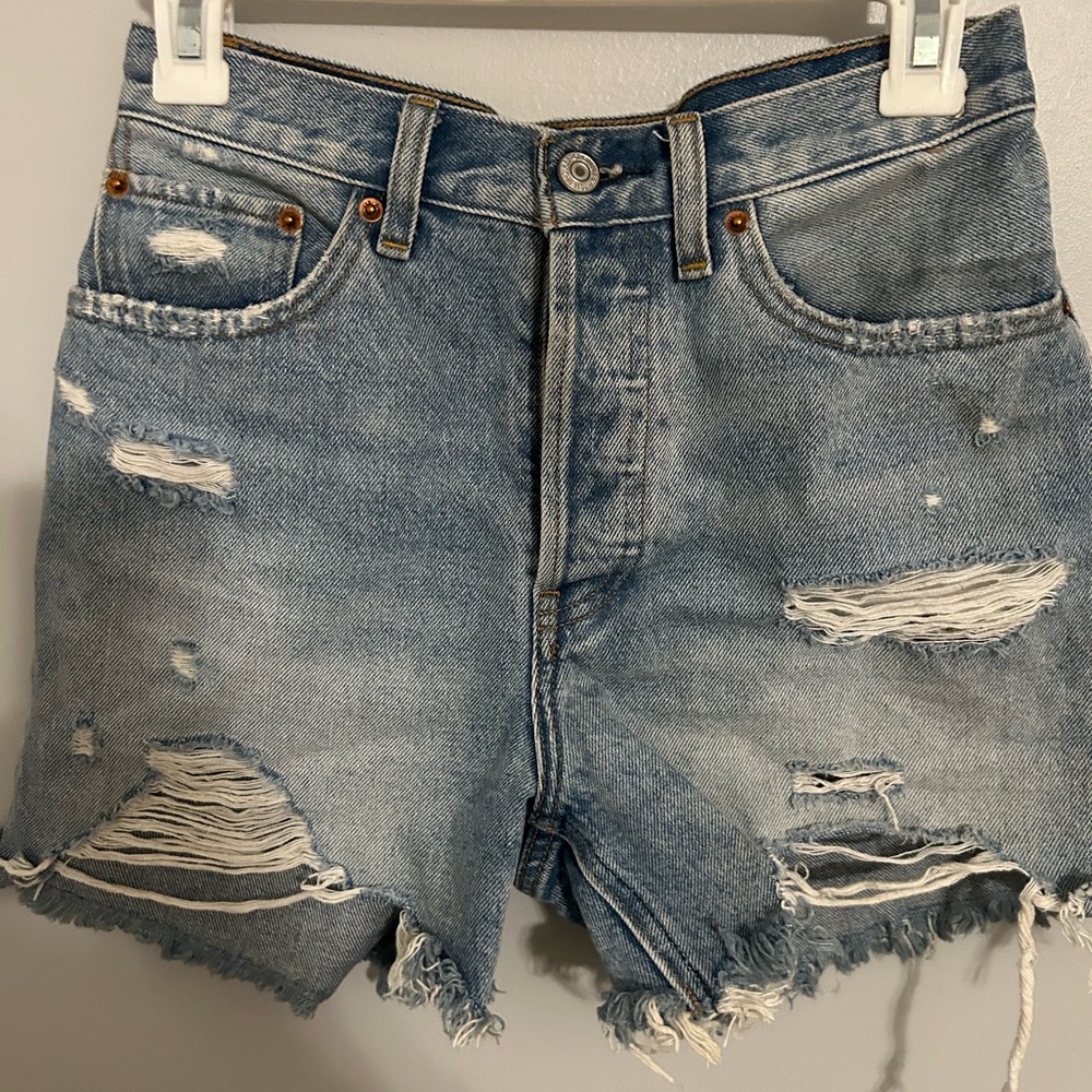 Abercrombie & Fitch Button Fly High Rise 4” Short // size 25/0
